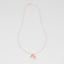 Peach and White Fish Charm Necklace