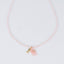 Peach and White Fish Charm Necklace