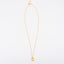 Gold Heart Disc Necklace
