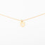 Gold Heart Disc Necklace