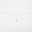 Gold Heart Disc Necklace