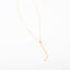 Gold Heart Disc Necklace