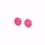 Pink & Silver Round Druzy Earrings