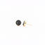 Black & Gold Round Druzy Earrings