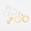 Small Gold Scalloped Stud Earrings