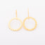 Gold Scalloped Hanging Earrings