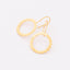 Gold Scalloped Hanging Earrings