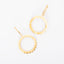 Gold Scalloped Hanging Earrings