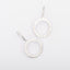 Silver Scalloped Hanging Earrings
