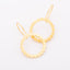 Gold Scalloped Hanging Earrings