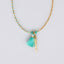 Gold, Pink and Turquiose Beaded Fish  Necklace