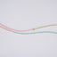 Gold, Pink and Turquiose Beaded Fish  Necklace