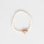 White beaded bracelet