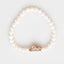 White beaded bracelet