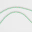 Mint Beaded Long Necklace with Flower Charm