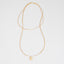 Gold Pendant Beaded Long Necklace