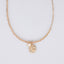 Gold Pendant Beaded Long Necklace