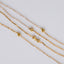 Gold Heart Beaded Long Necklace