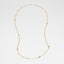 Gold Beaded Long Necklace with Multicolour bead accents
