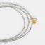Shimmer Beaded Long Necklace with Heart Charm