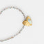 Shimmer Beaded Long Necklace with Heart Charm