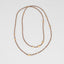 Tawny Gold Beaded Long  Necklace