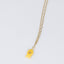 Gold Plated Paper Chain Yellow Fish Charm Necklace