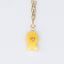 Gold Plated Paper Chain Yellow Fish Charm Necklace
