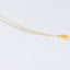Gold Plated Paper Chain Yellow Fish Charm Necklace