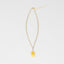 Gold Plated Paper Chain Yellow Fish Charm Necklace