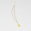 Gold Plated Paper Chain Yellow Fish Charm Necklace