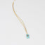 Gold Plated Paper Chain Turquoise Tortoise Shell Fish Charm Necklace