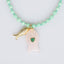 Mint Fish Charm Necklace