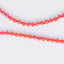 Orange and Pink Fish Charm Beaded Necklace