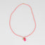 Peach and Pink Fish Charm Beaded Necklace