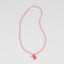 Peach and Pink Fish Charm Beaded Necklace
