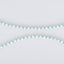 Mint and White Stone Pendant Long Necklace