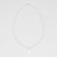 Mint and White Stone Pendant Long Necklace