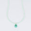 Mint Stone Pendant Long Necklace