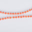 Orange Stone Pendant Beaded Long Necklace