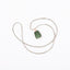 Beaded Necklace with Green Druzy