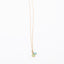 Long Gold Gemstone necklace - Blue Topaz and Green Chalcedony