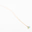 Long Gold Gemstone necklace - Blue Topaz and Green Chalcedony