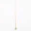 Long Gold Gemstone necklace - Blue Topaz and Green Chalcedony