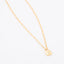 Gold Lock pendant on a Paperclip chain