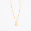 Gold Lock pendant on a Paperclip chain