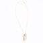 Long Druzy Bar Pendant Necklace