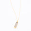 Long Druzy Bar Pendant Necklace