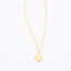 Gold Flower Locket on Paperclip Chain