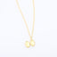 Gold Flower Locket on Paperclip Chain